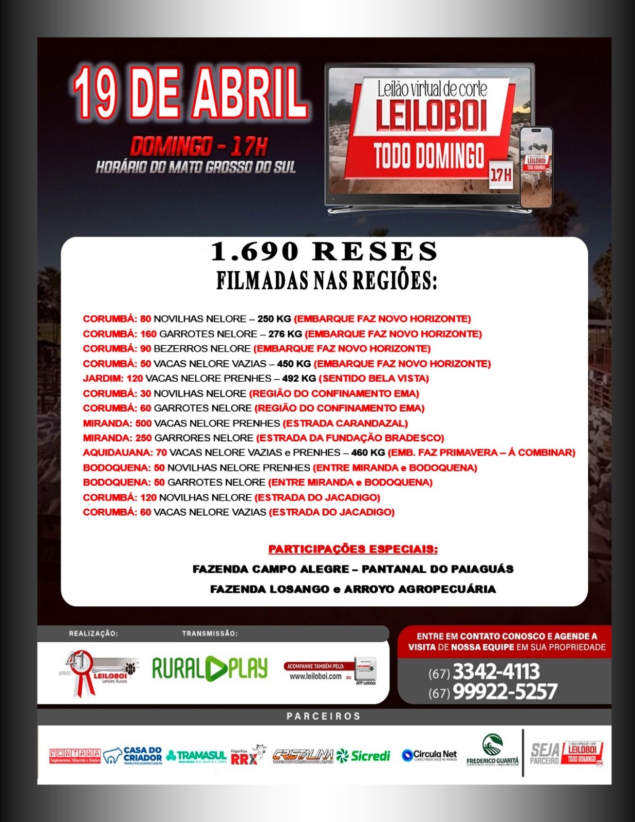 LEILÃO LEILOBOI VIRTUAL DE CORTE